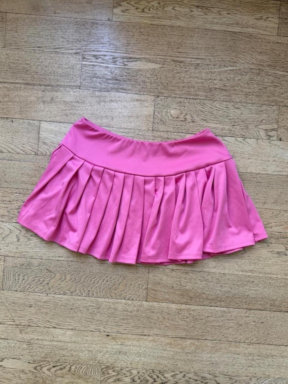 Y2K Balletcore Pink Pleated Micro Mini Skirt